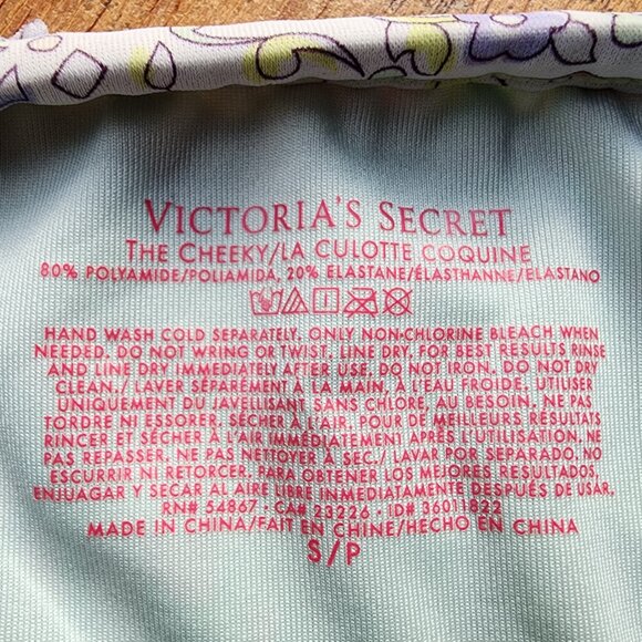 Victoria's Secret "The Cheeky" Floral Bikini Bottom Size Small - Picture 5 of 10